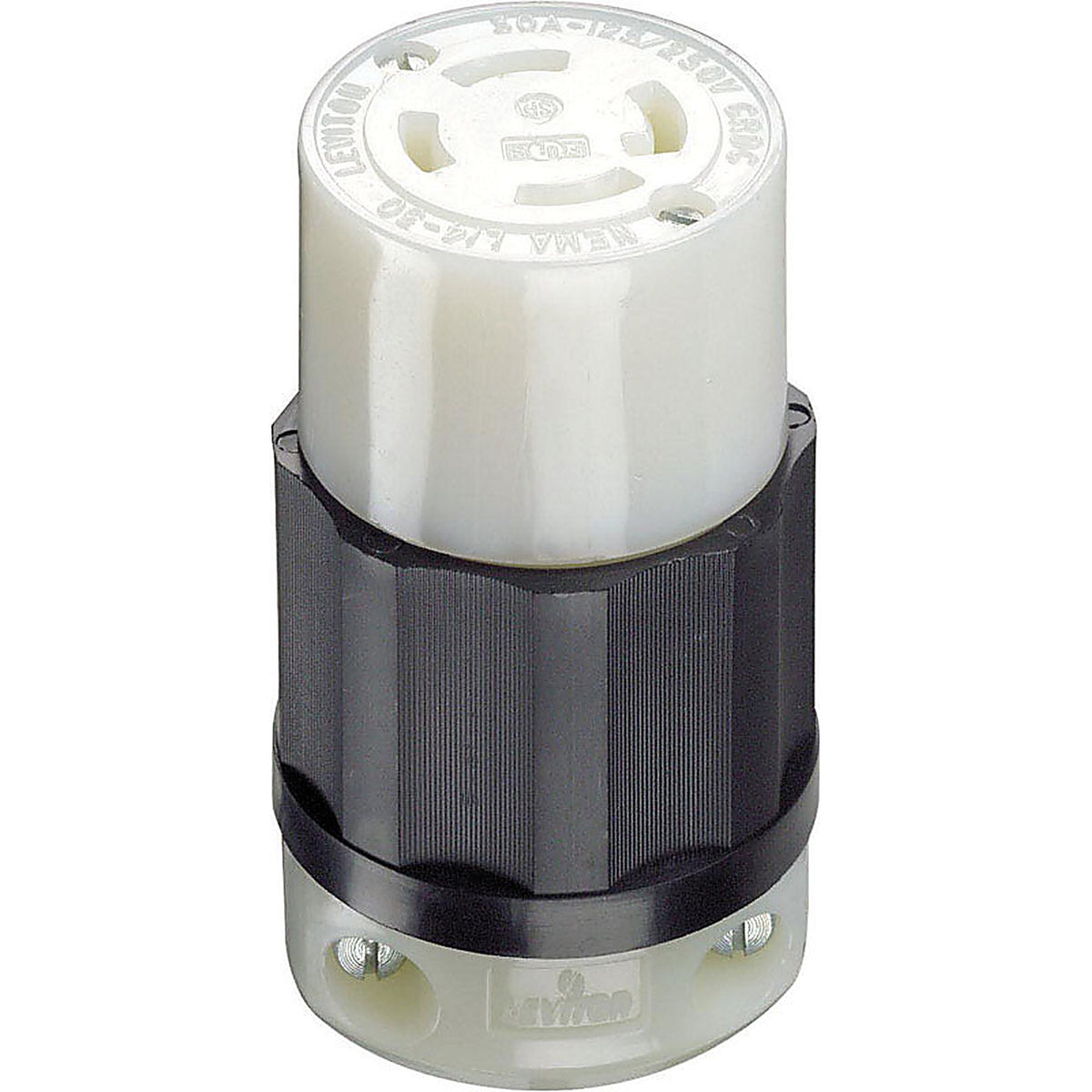 Leviton 02713-0PB Industrial Nylon Curved Blade/Ground Locking Connector L14-30R 3 Pole 4 Wire Bagged