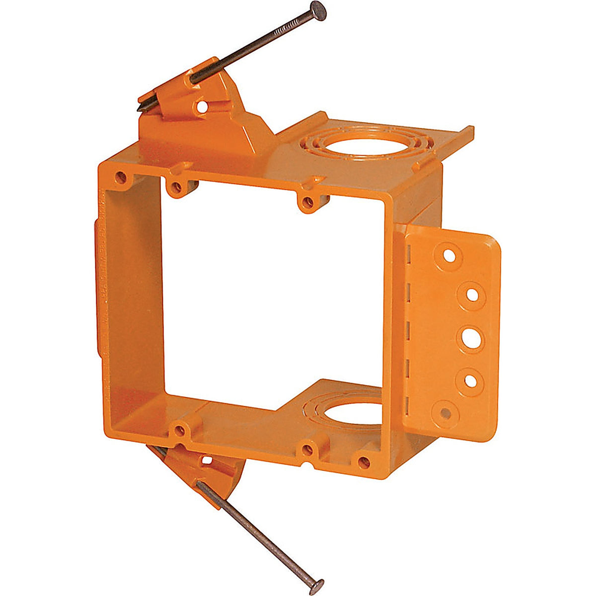 Carlon SC200AR 7.23 in. Rectangle PVC 2 gang Low Voltage Mounting Bracket Orange