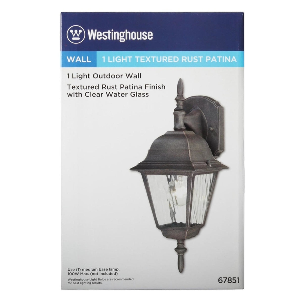 Westinghouse 67851 Patina Incandescent Wall Lantern