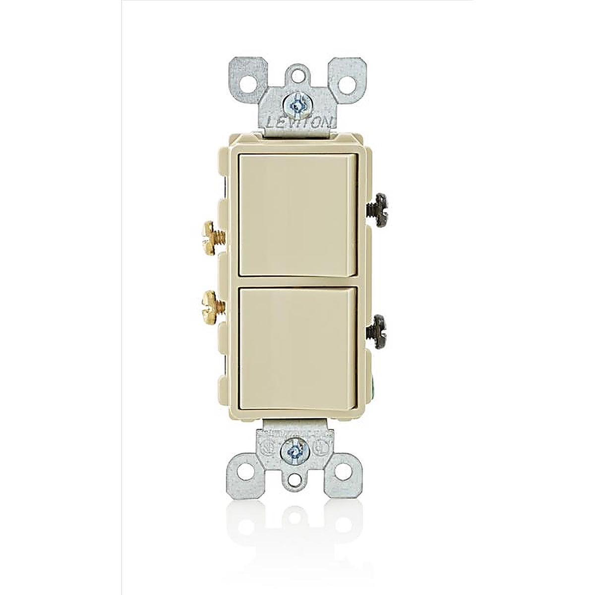 Leviton 05634-0IS 15 amps Single Pole Combination AC Quiet Switch Ivory 1/Pack