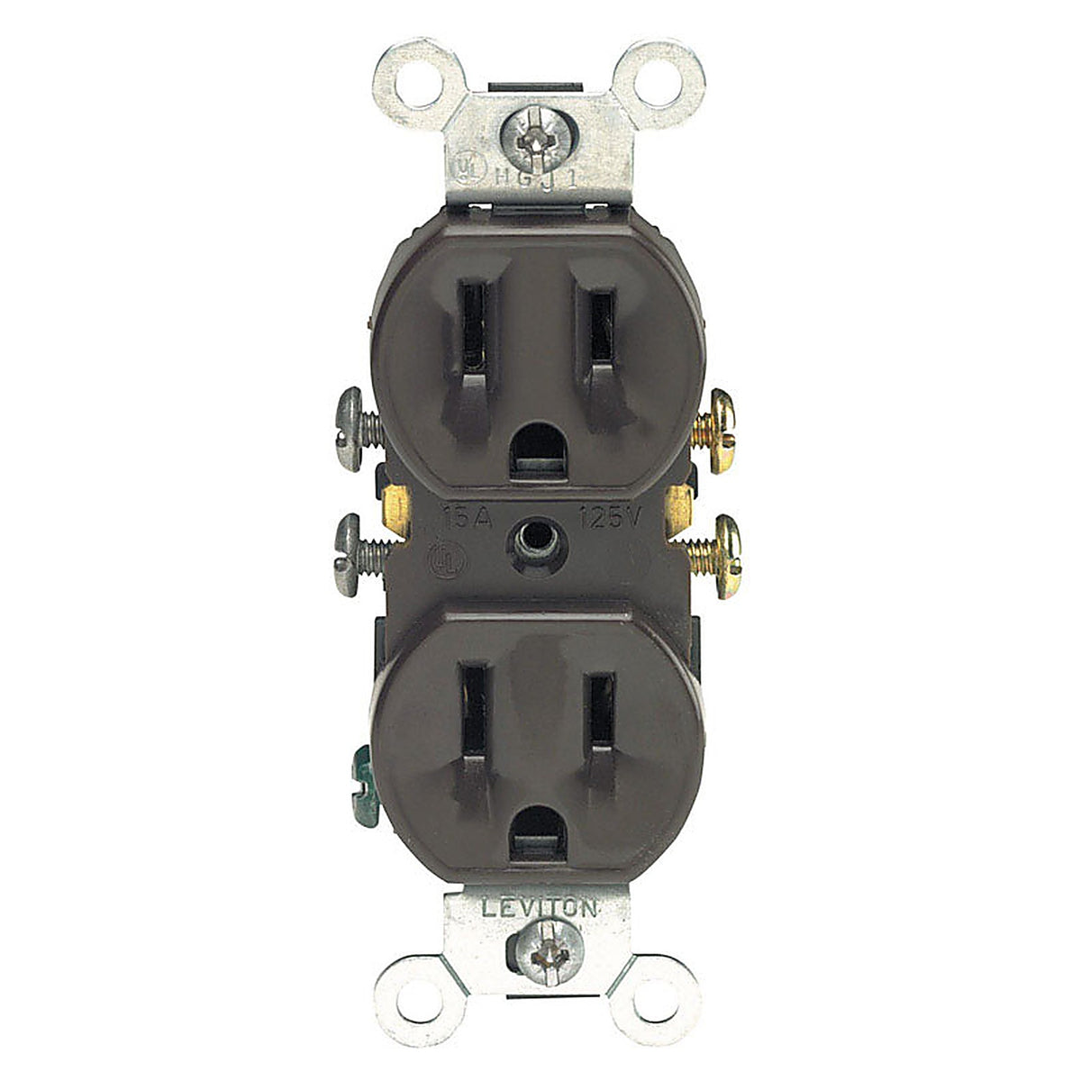 Leviton 05320-00S 15 amps 125 volt Brown Outlet 5-15R 1/Pack