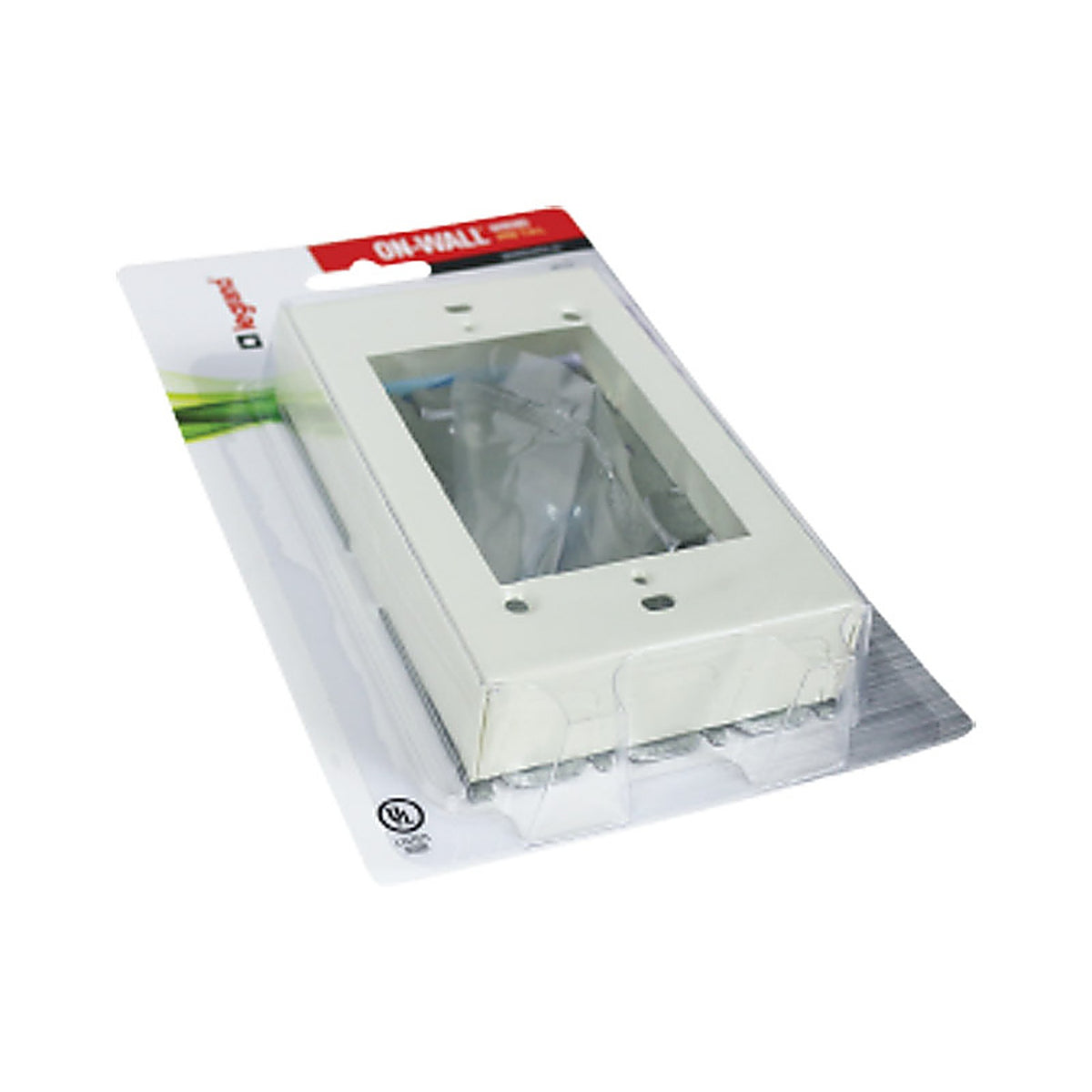 Legrand B-2 Wiremold 1.1 in. Rectangle Metal 1 gang Outlet Box Ivory