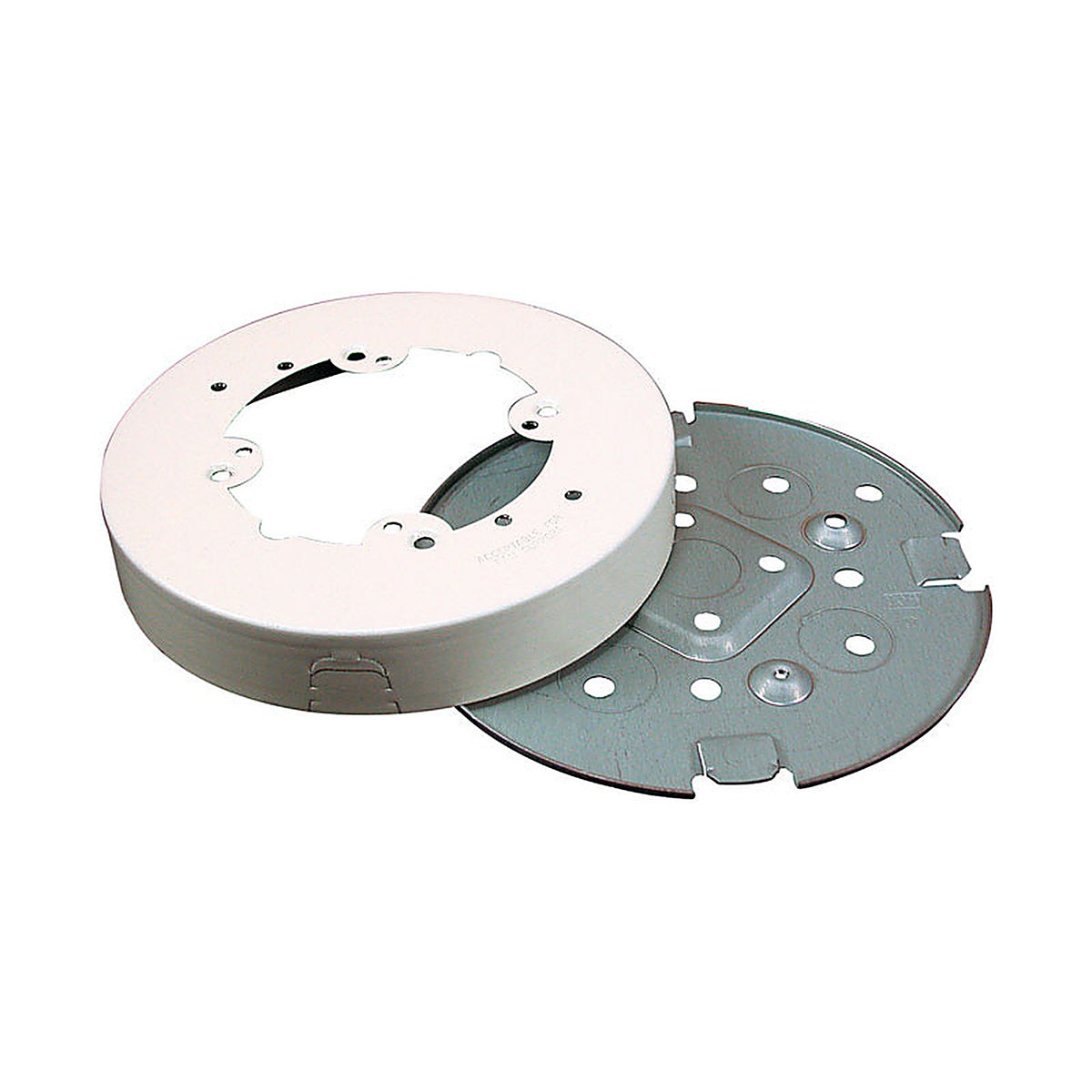 Legrand B4F Wiremold 1.2 in. Round Metal Fan Box Ivory