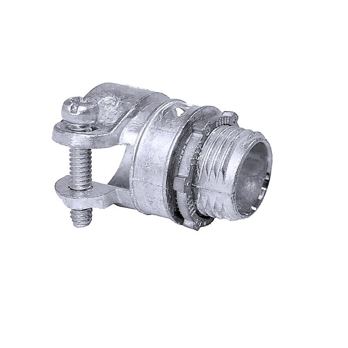Sigma Electric 49401 ProConnex 3/8 in. Dia. Die-Cast Zinc Squeeze Connector For AC, MC or FMC/RWFMC 1/Pack