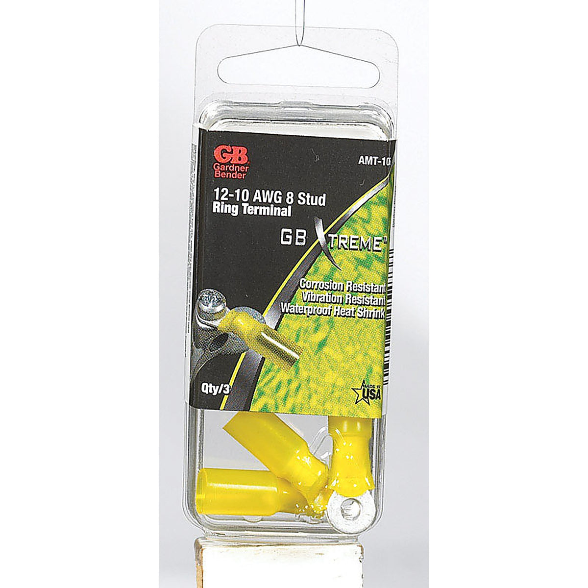 Gardner Bender AMT-106 Xtreme 12-10 Ga. Insulated Wire Ring Terminal Yellow 3/Pack