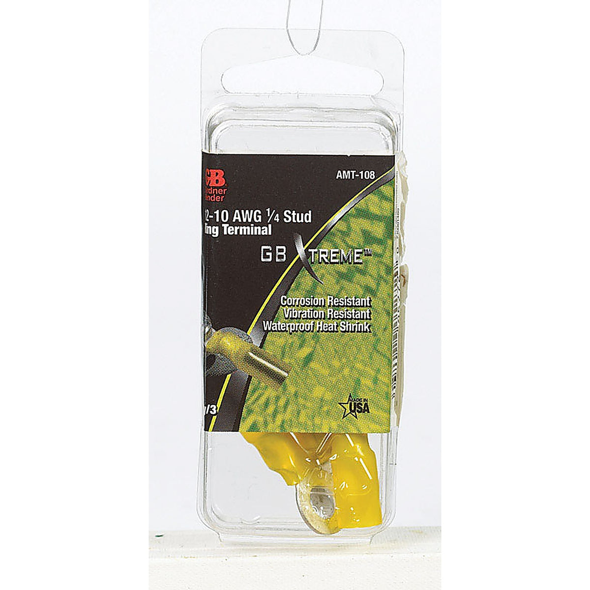 Gardner Bender AMT-108 Xtreme 12-10 Ga. Insulated Wire Ring Terminal Yellow 3/Pack