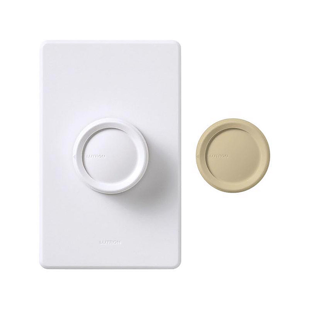 Lutron FS-5FH-DK Single pole Rotary Fan Control Ivory, White 1/Pack