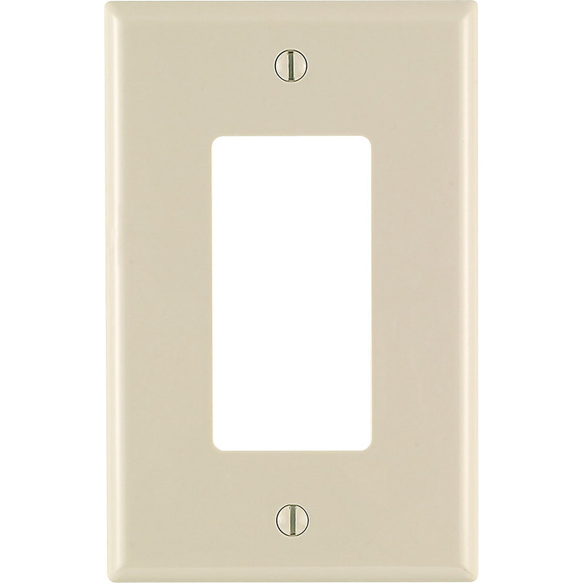 Leviton 0PJ26-00T Light Almond 1 gang Nylon GFCI/Rocker Wall Plate 1/Pack