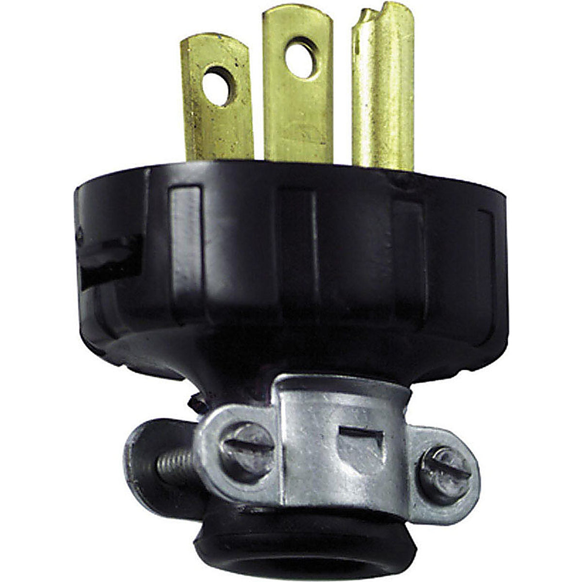 Leviton 010-48648-03E Residential Vinyl Straight Blade Plug 1-15P 18-14 AWG 2 Pole 3 Wire Carded
