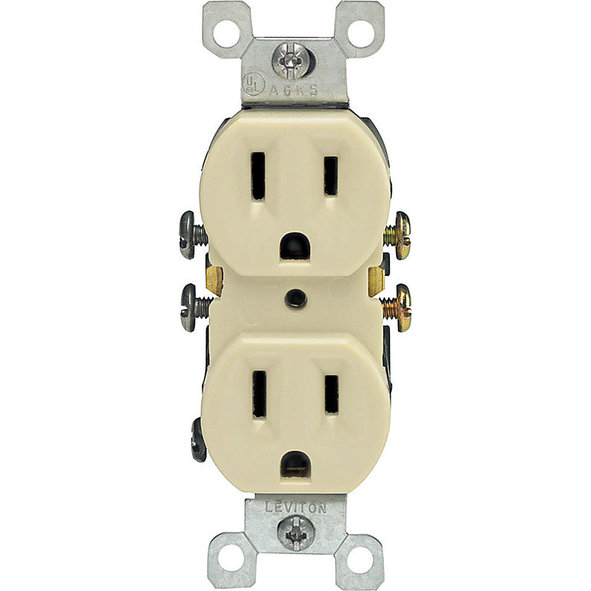 Leviton 05320-ICP 15 amps 125 volt Duplex Ivory Outlet 5-15R 1/Pack