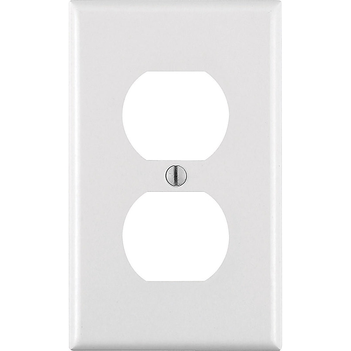 Leviton 88003-000 White 1 gang Thermoset Plastic Duplex Outlet Wall Plate 1/Pack