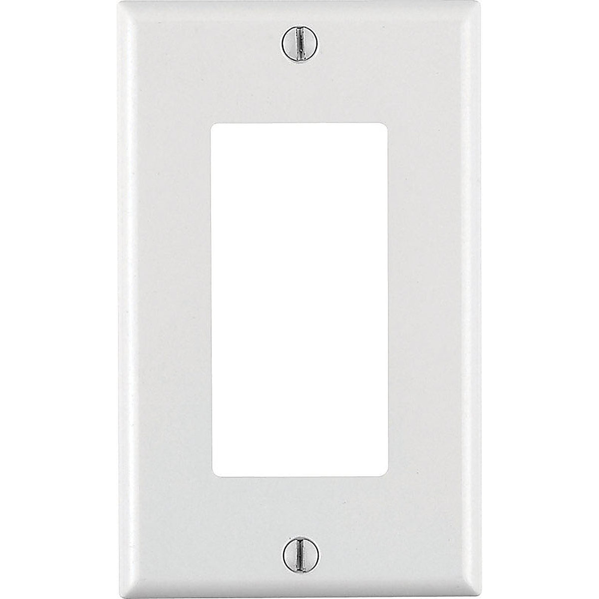Leviton 80401-00W White 1 gang Thermoset Plastic GFCI/Rocker Wall Plate 1/Pack