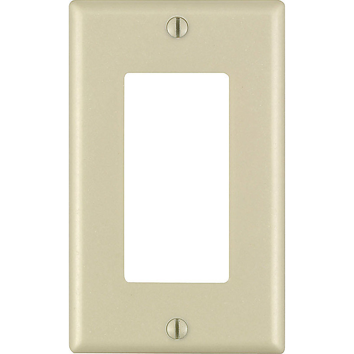 Leviton 80401-00I Ivory 1 gang Thermoset Plastic GFCI/Rocker Wall Plate 1/Pack