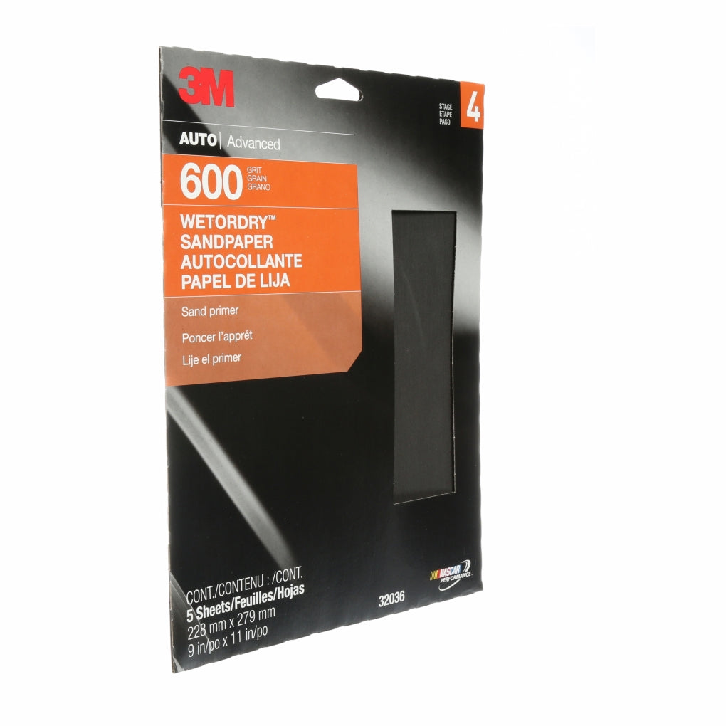 3M 32036 Imperial Wetordry Sheet, 32036, 9 in x 11 in, P600