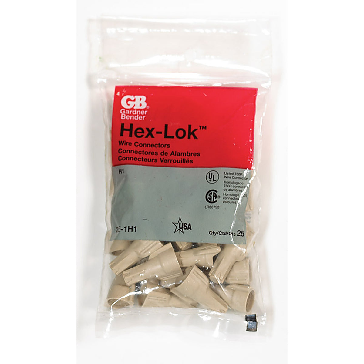 Hex-Lok 25-1H1 22-8 Ga. Copper Wire Wire Connector 25/Pack