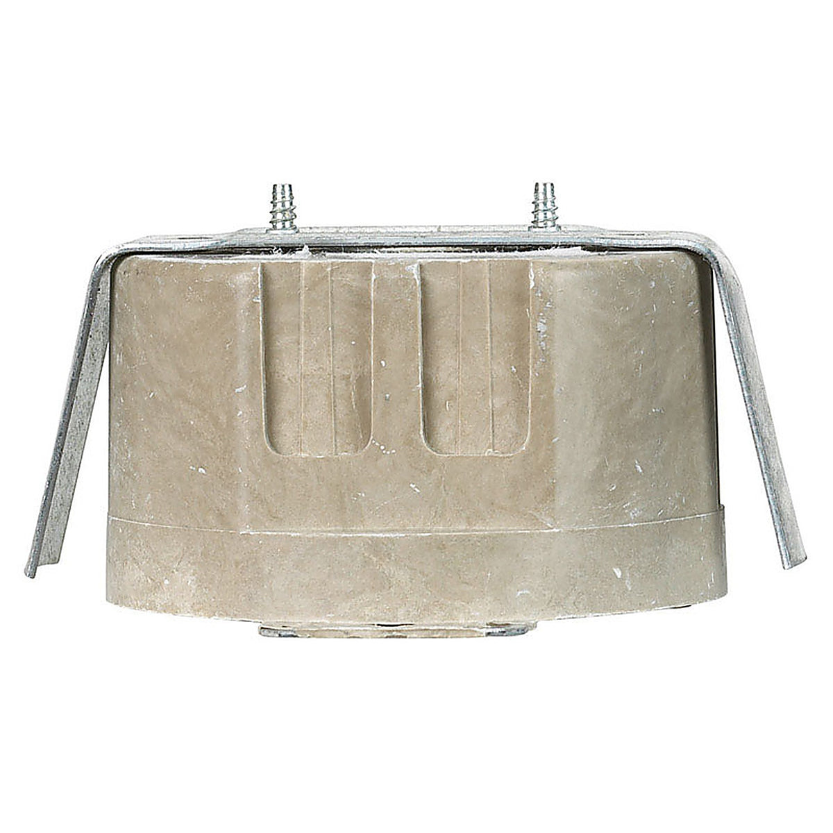 Allied Moulded H9338=ESGK FiberglasBox 2-1/2 in. Round Fiberglass 1 gang Outlet Box Beige