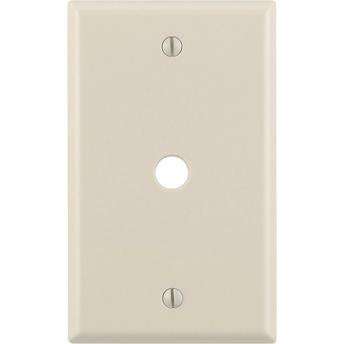 Leviton 78013-000 Almond 1 gang Thermoset Plastic Cable/Telco Wall Plate 1/Pack