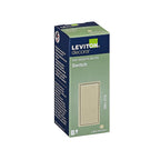 Leviton 05601-2TS Decora 15 amps Single Pole Rocker AC Quiet Switch Light Almond 1/Pack