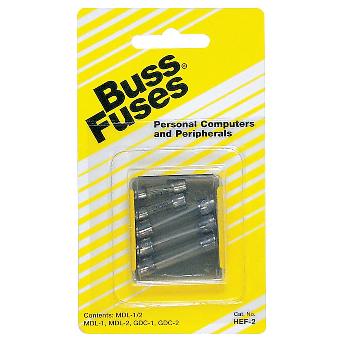 Bussmann HEF-2 Assorted amps Glass Tube Fuse 5/Pack