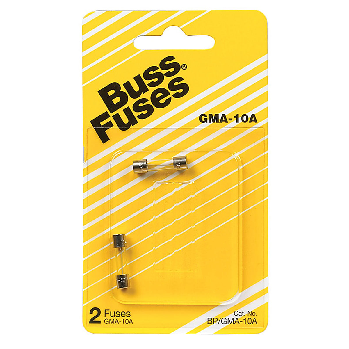 Bussmann BP/GMA-10A 10 amps Fast Acting Glass Fuse 2/Pack