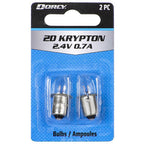 Dorcy 41-1660 2D Krypton Flashlight Bulb 2.4 volt Bayonet Base