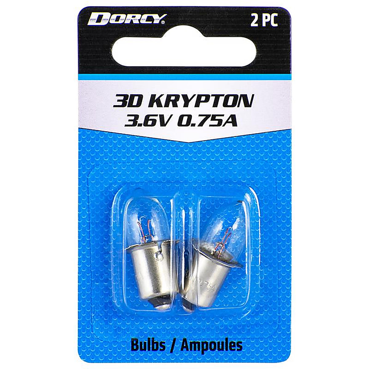 Dorcy 41-1661 3D Krypton Flashlight Bulb 3.6 volt Bayonet Base