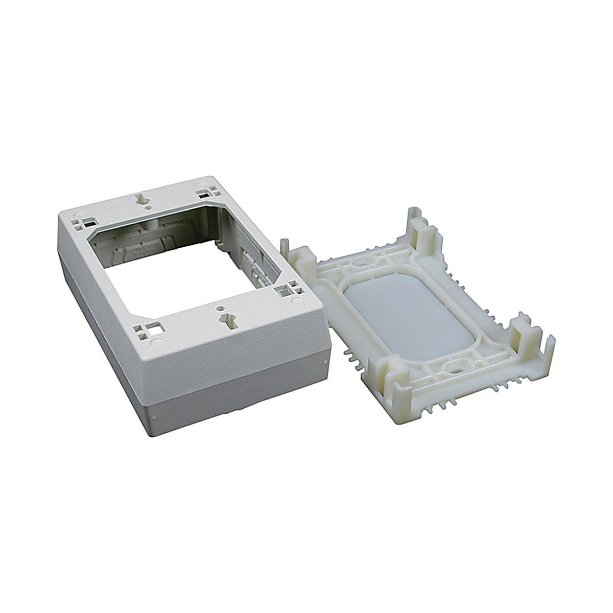 Legrand NM3 Wiremold 1-7/16 in. Rectangle Plastic 1 gang Outlet Box Ivory