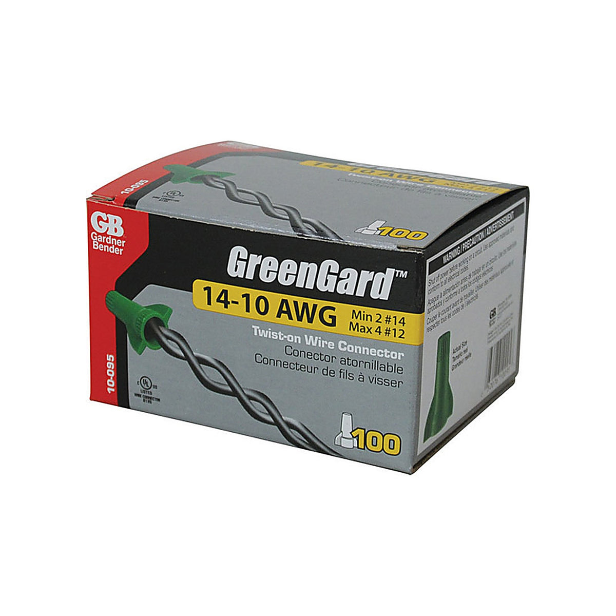 Gardner Bender 10-095 Gardner Bender GreenGard 14-10 Ga. Copper Wire Wire Connector Green 100/Pack