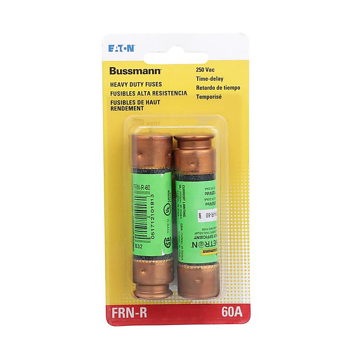 Bussmann BP/FRN-R-60 60 amps Dual Element Time Delay Fuse 2/Pack