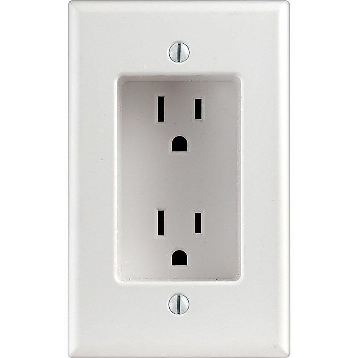 Leviton 00689-00W 15 amps 125 volt Duplex White Outlet 5-15R 1/Pack