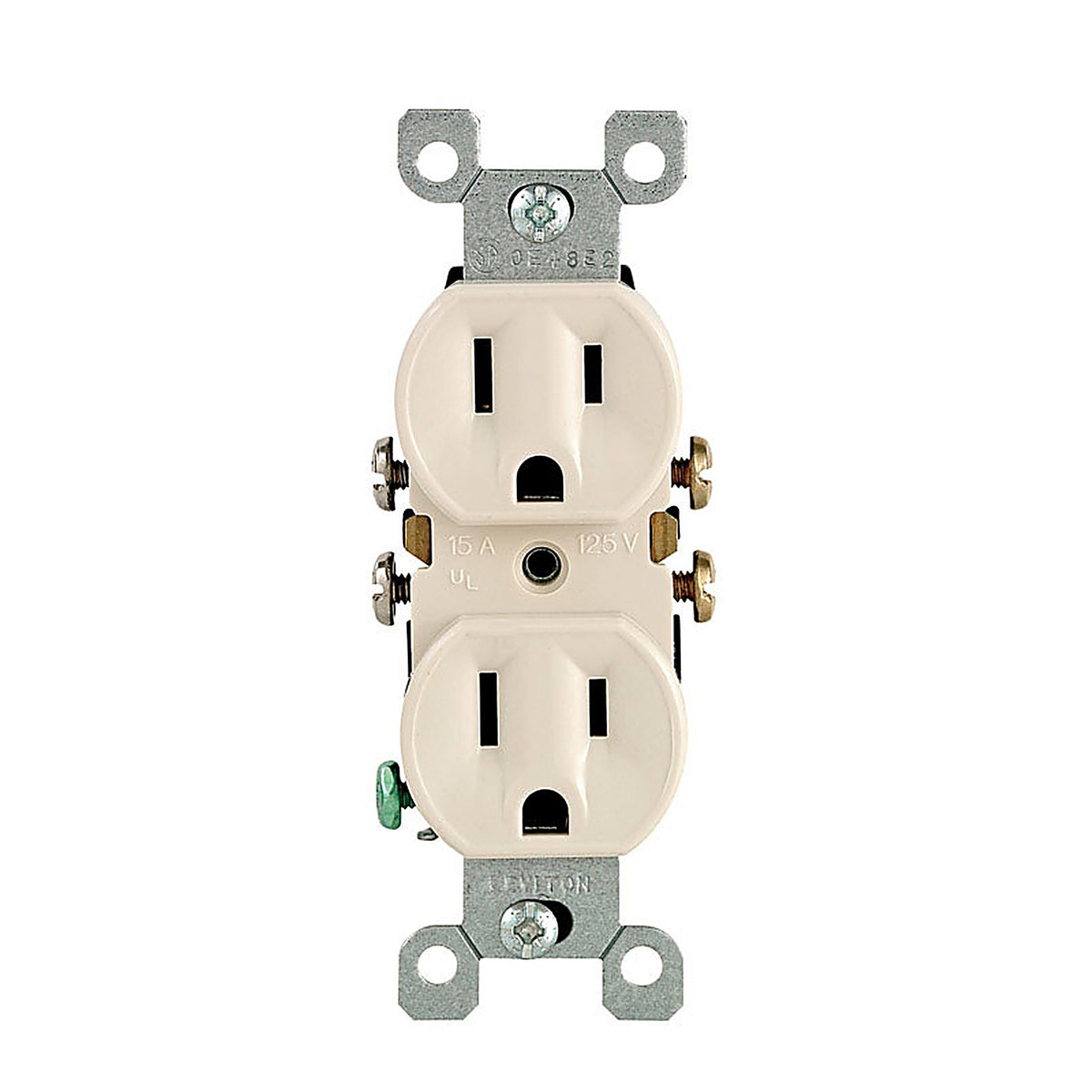Leviton 05320-TMP 15 amps 125 volt Light Almond Outlet 5-15R 10/Pack