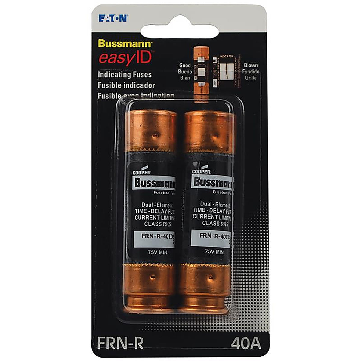 Bussmann BP/FRN-R-40ID EasyID 40 amps Dual Element Time Delay Fuse 2/Pack