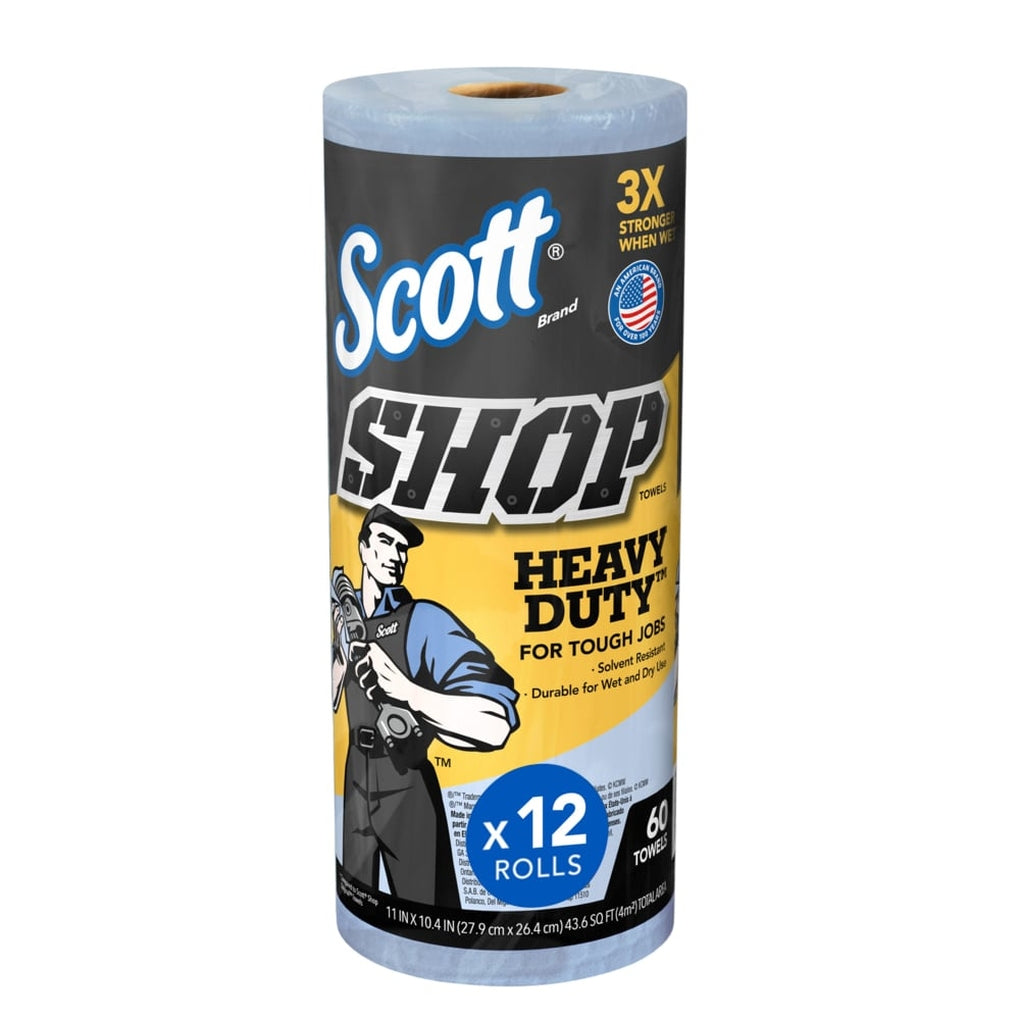 Kimberly-Clark 32992 Scott Pro Shop Towels On A Roll Blue 1260 12/Case