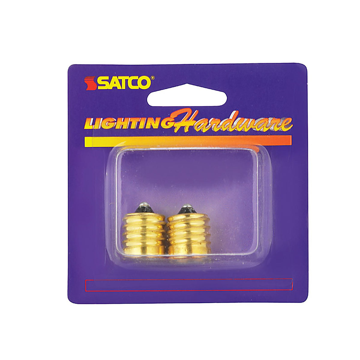 Satco 70215 Brass Intermediate to Candelabra Base Socket Reducer 2/Pack