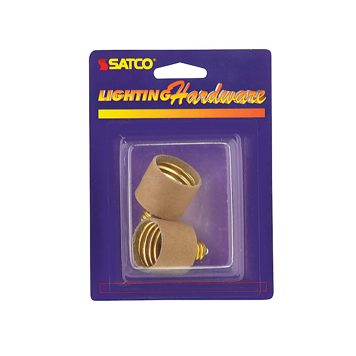 Satco 70214 Plastic Candelabra to Medium Base Socket Adapter 1/Pack