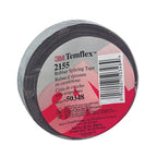 3M 2155 Temflex 3/4 in. W x 22 ft. L Black Rubber Splicing Tape