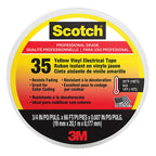 3M 10844-DL-5 Scotch 3/4 in. W x 66 in. L Yellow Vinyl Electrical Tape