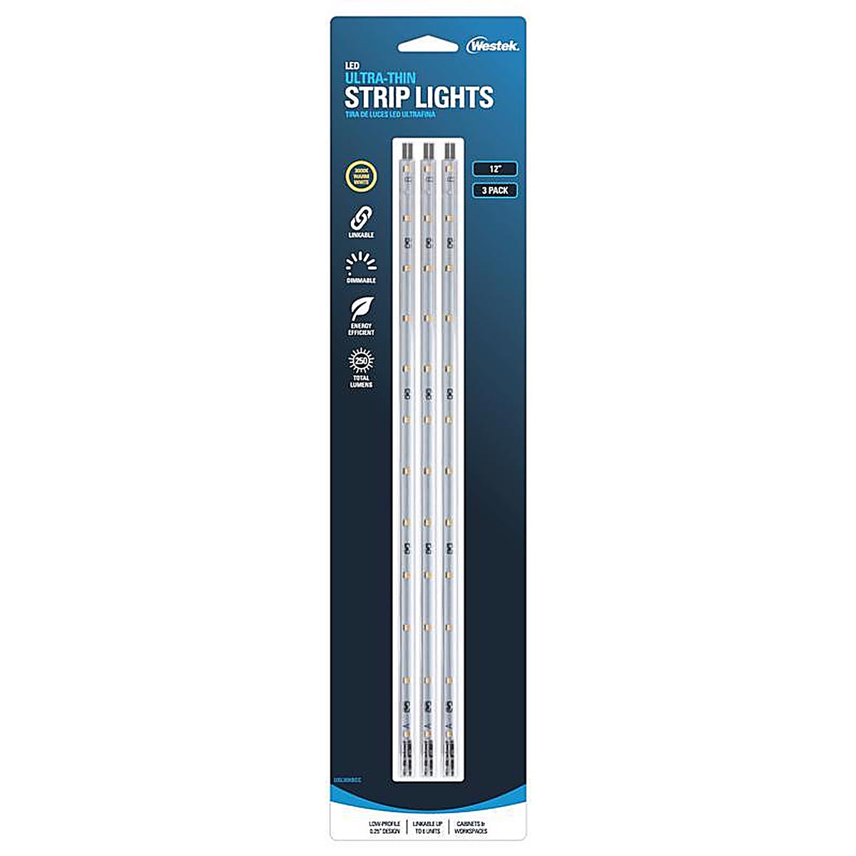 Amerelle USL30HBCC 12 in. L White Plug-In LED Strip Light