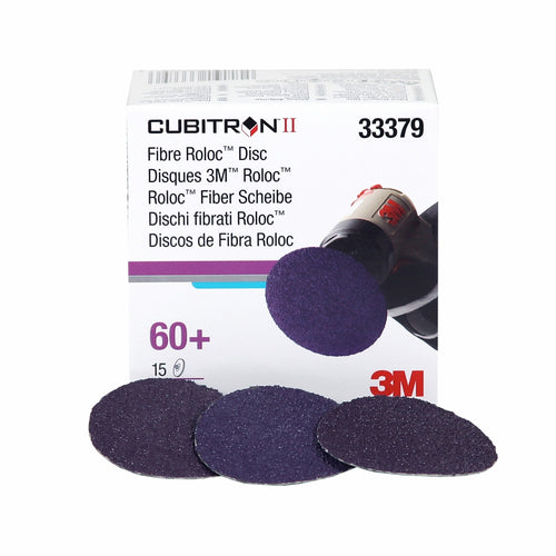 3M 33379 Cubitron II Fibre Roloc Disc, 33379, 2 in., 60+, 15 discs per box 60455082085