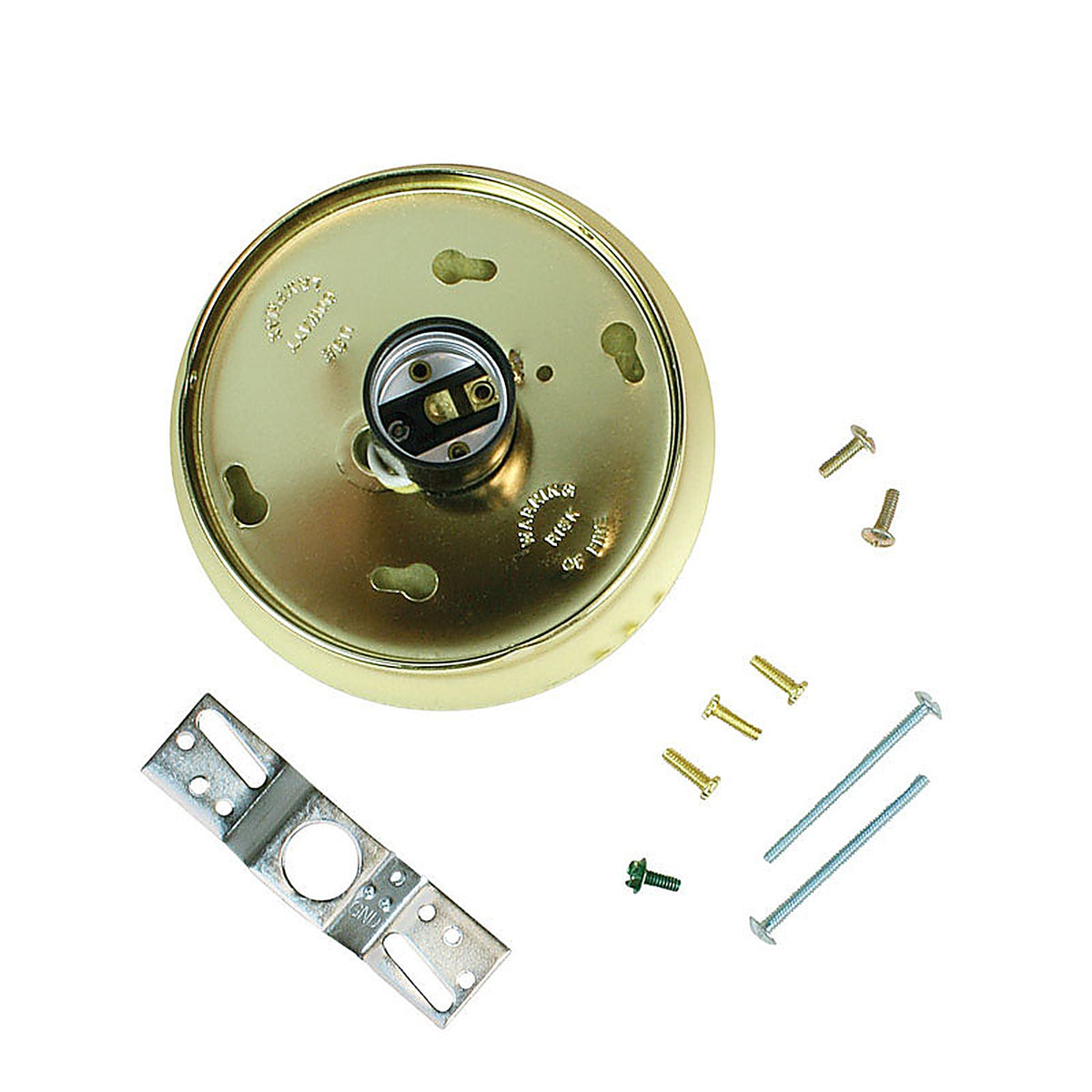 Jandorf 60222 Brass Glass Holder Kit 1/Pack