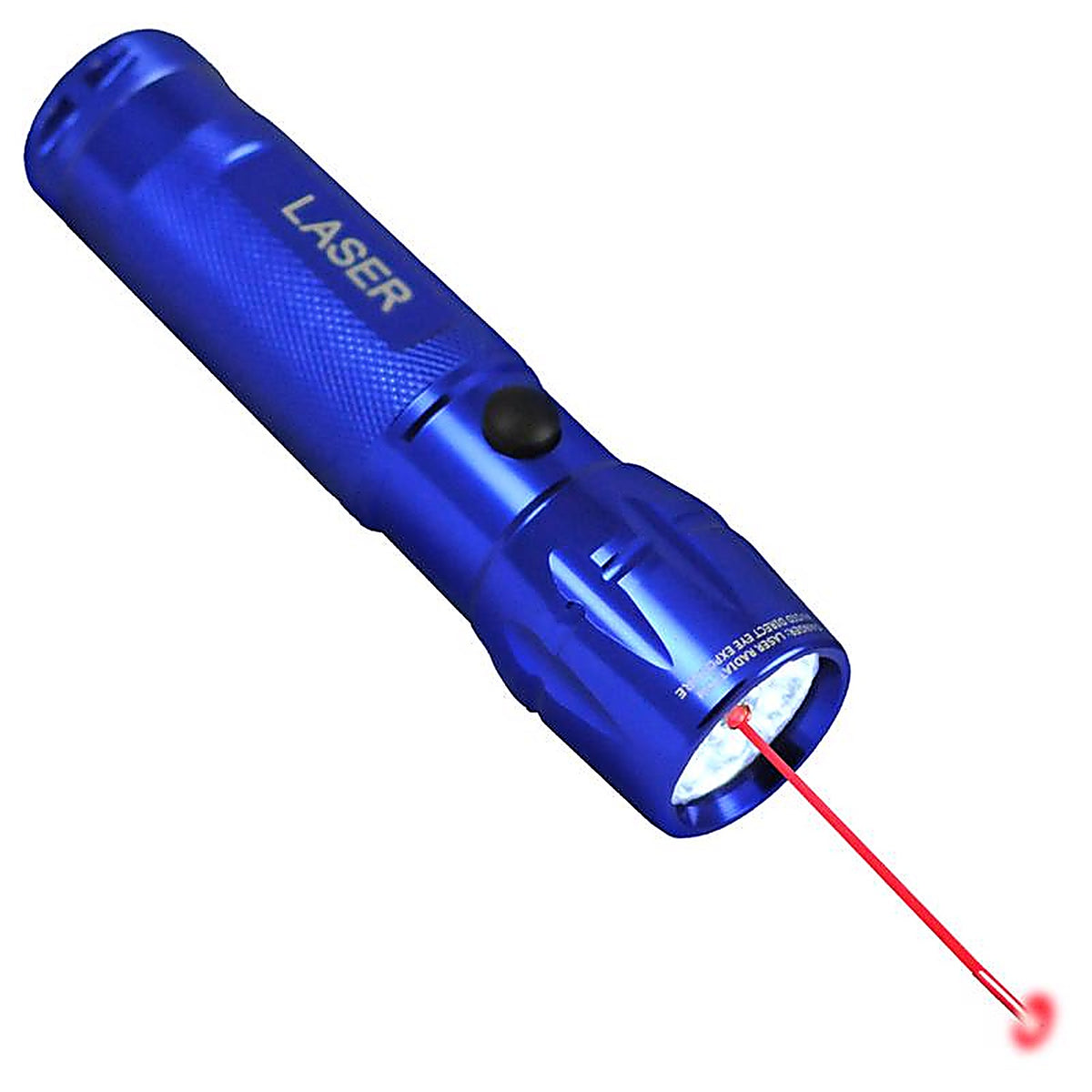 Blazing LEDz 900217 8 LED 48 lumens Assorted LED Flashlight w/Laser Pointer AAA Battery