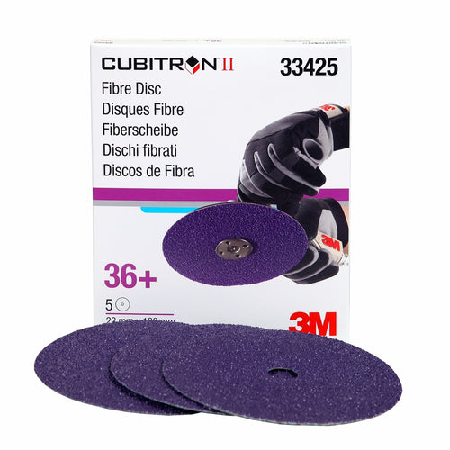 3M 33425 Cubitron II Abrasive Fibre Disc, 33425, 7 in x 7/8 in, 36+, 5 discs per box 60455081889