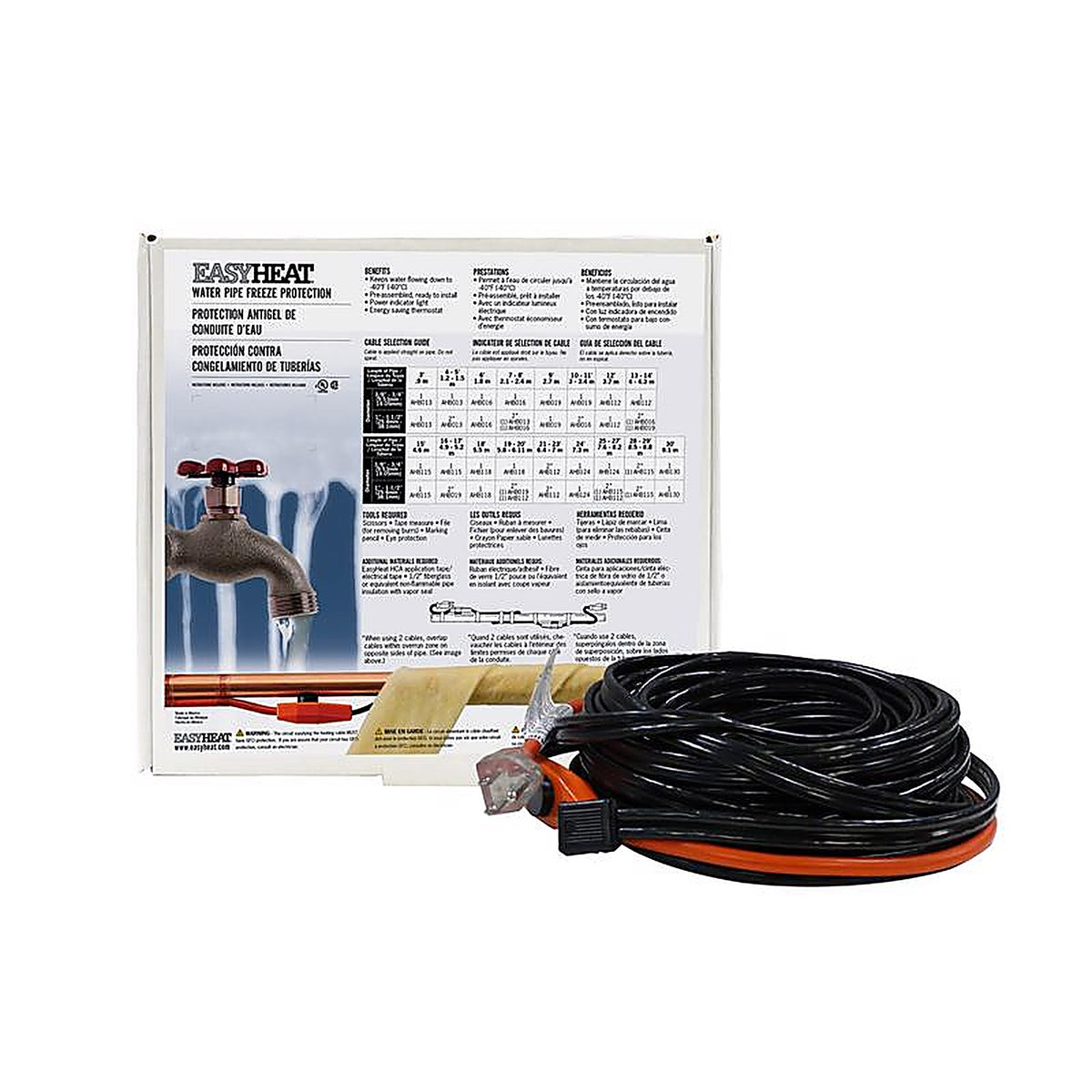 Easy Heat AHB115A AHB 15 ft. L Heating Cable For Water Pipe