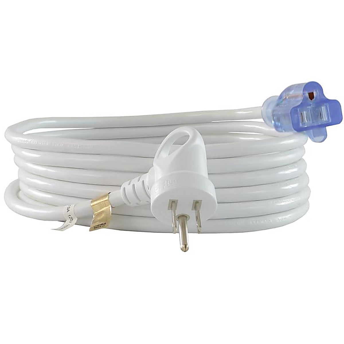 Conntek 24161-180 Indoor 15 ft. L White Extension Cord 16/3 SJTW