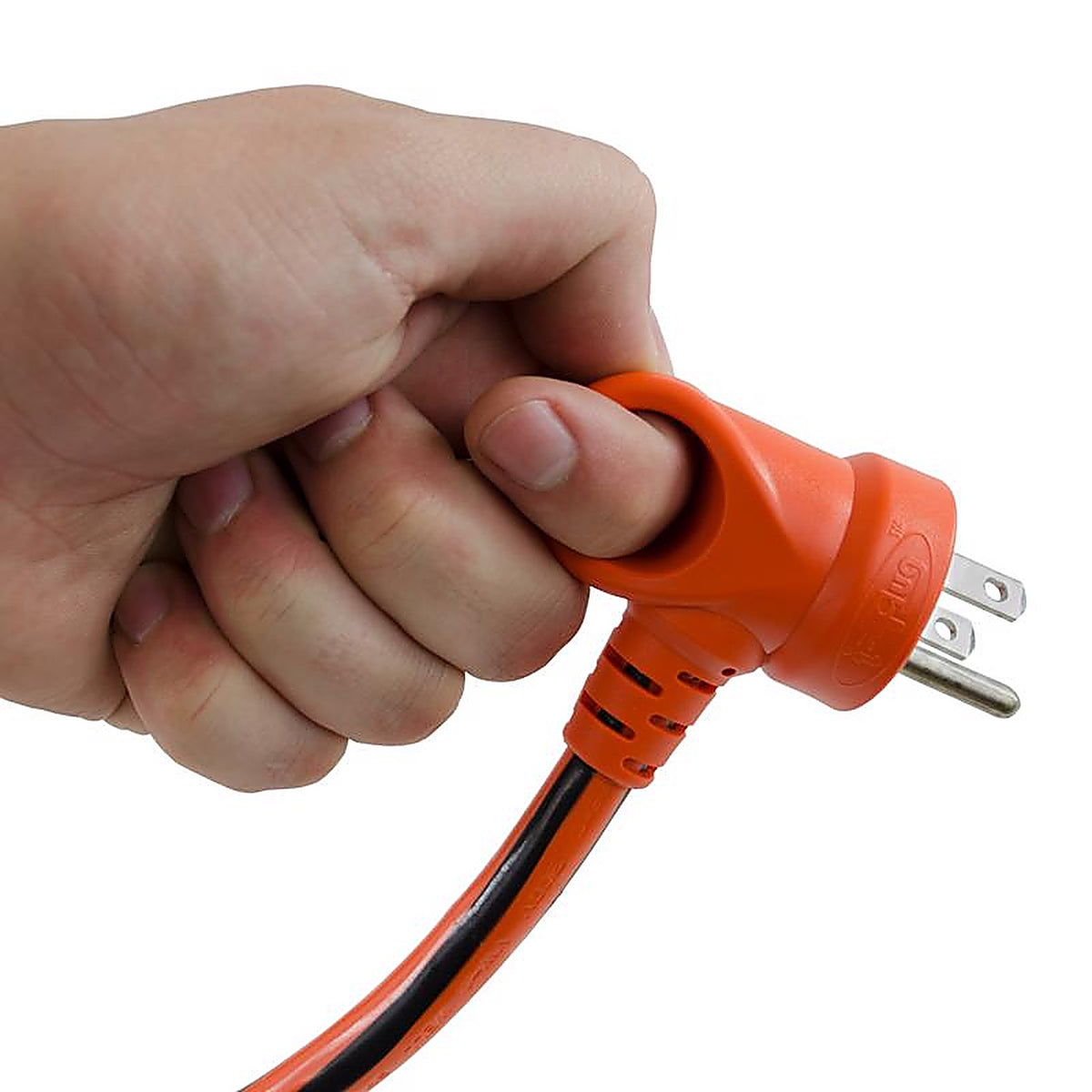 Conntek 24322-600 Indoor or Outdoor 50 ft. L Black/Orange Triple Outlet Cord 12/3 SJTW