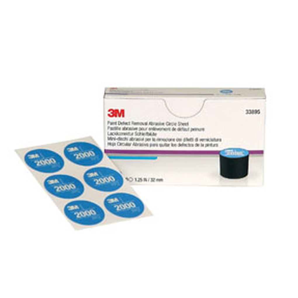 3M 33895 Paint Defect Removal Abrasive 2000 Circle, 33895, 32 mm, 10 sheets per box 60455083083