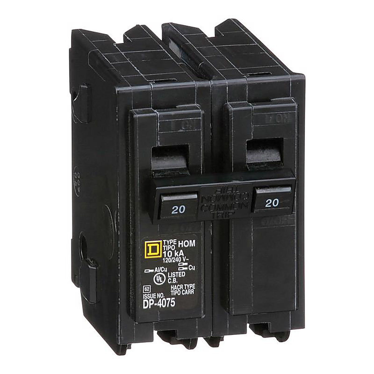 Square D HOM220CP HomeLine 20 amps Surge 2-Pole Circuit Breaker
