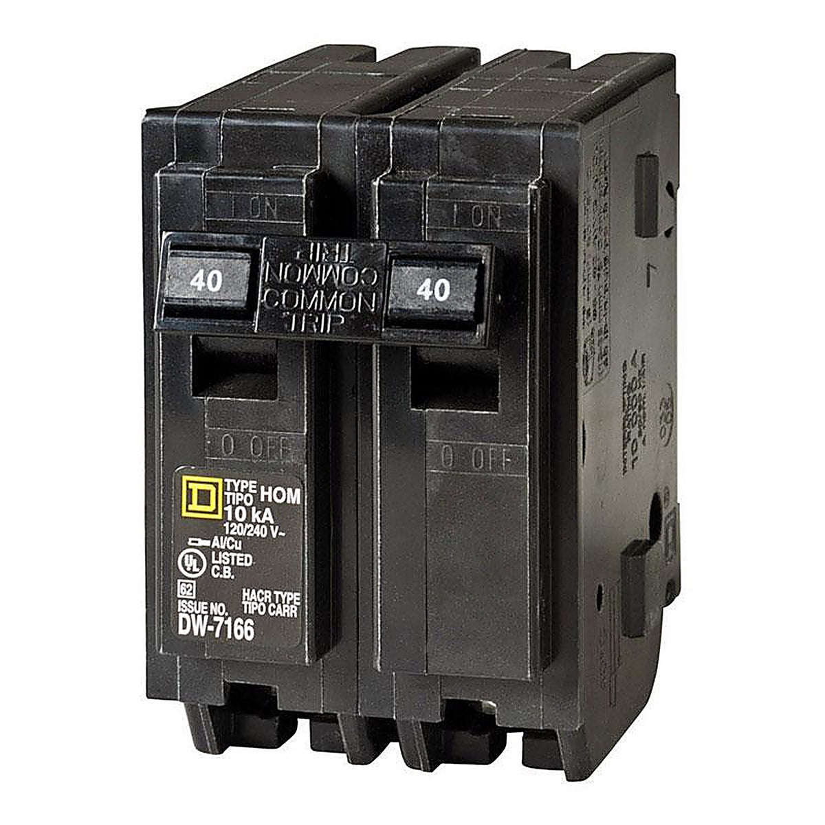 Square D HOM240CP HomeLine 40 amps Surge 2-Pole Circuit Breaker