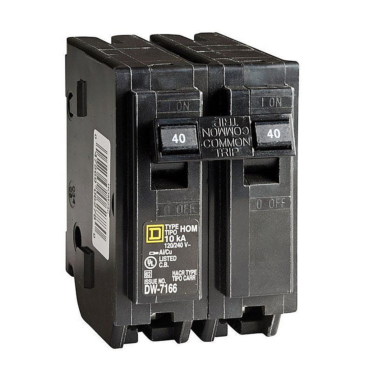 Square D HOM240CP HomeLine 40 amps Surge 2-Pole Circuit Breaker