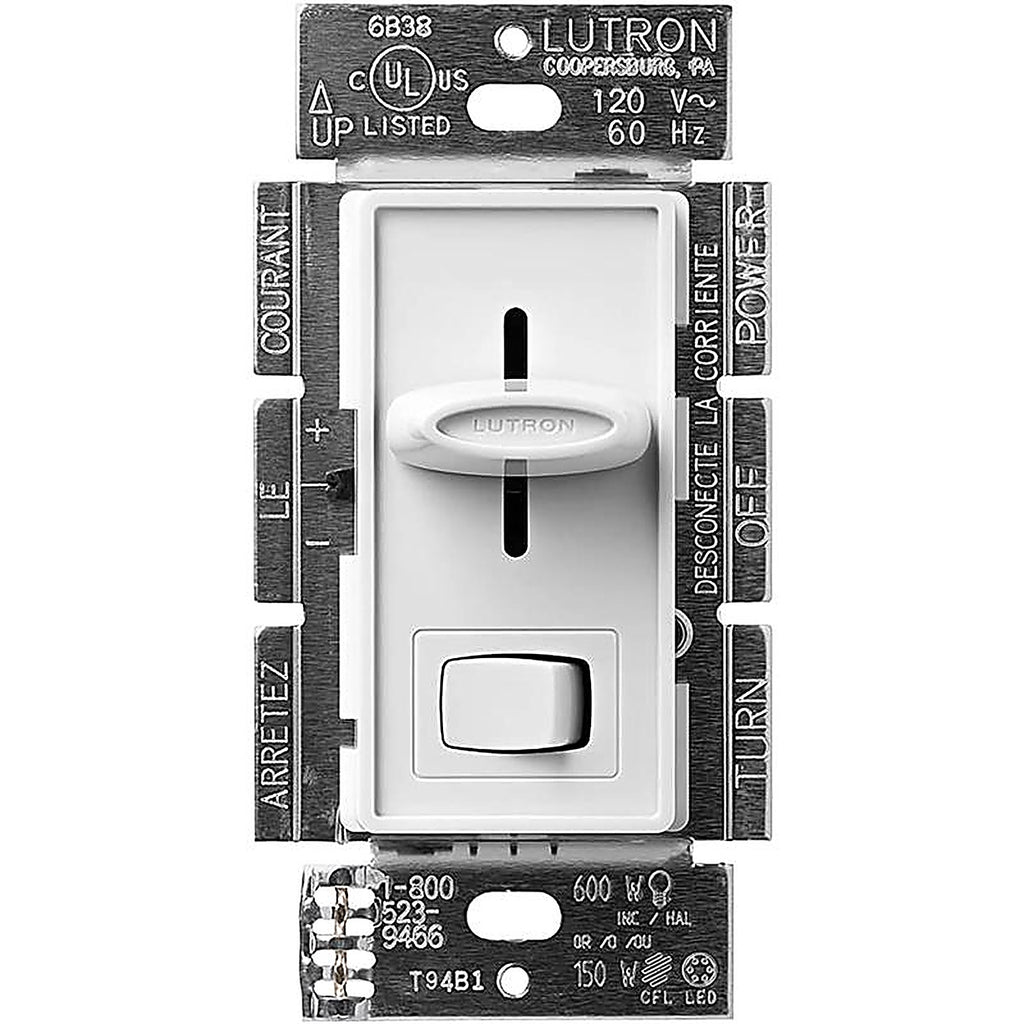 Lutron SCL-153PH-WH Skylark White 150 watt 3-Way Dimmer Switch 1/Pack